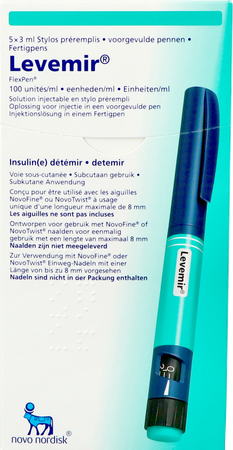 Levemir Flexpen 5x3ml 100 U/ml 1