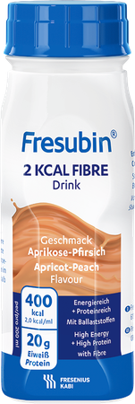 Fresubin 2 Kcal Fibre Drink 200ml Pêcheabricot/abrikoosperzik 6