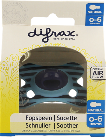 Difrax Sucette Natural 0-6m Boy 7