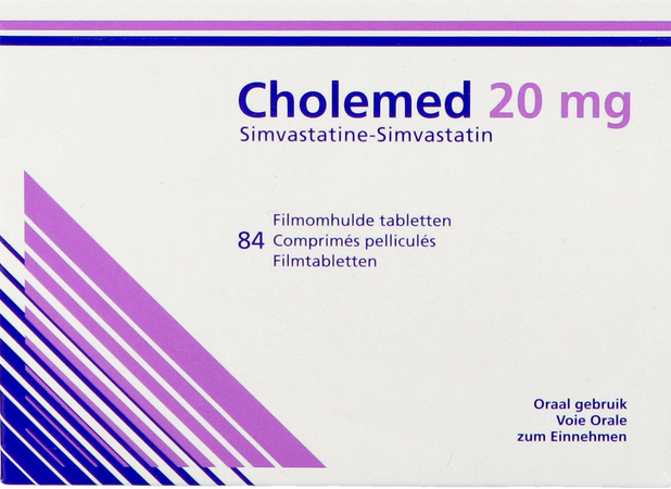 Cholemed 20mg Comp Enrob 84 X 20mg 1