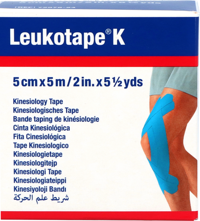 Leukotape K Bande Adh Elast Bleu Clair 5cmx5m 1 2