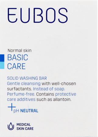 Eubos Compact Wastablet Blauw Z/parf 125g 2