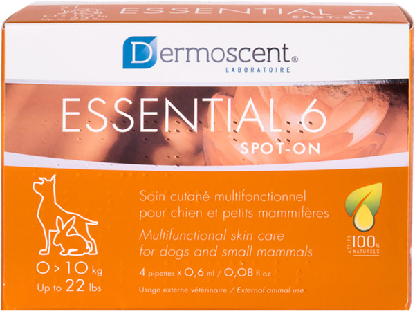 Essential 6 Spot-on Hond 1-10kg Pipet 4x0,6ml 4