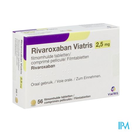 Rivaroxaban Viatris 2,5mg Filmomh Tabl 56