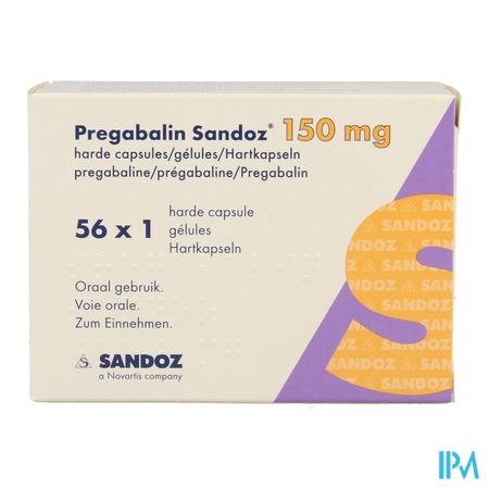 Pregabaline Sandoz 150mg Caps Dur 56 4