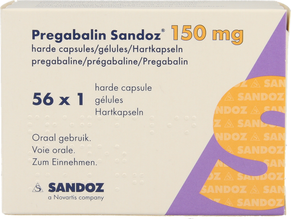 Pregabaline Sandoz 150mg Harde Caps 56 4