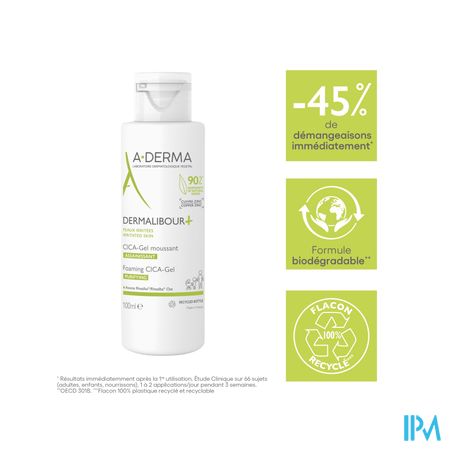 Aderma Dermalibour+ Cica Gel Moussant 100ml 7