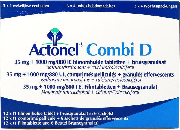 Actonel Combi D Comp 12 X 35mg + 72 Zakje Bruis2,5 2