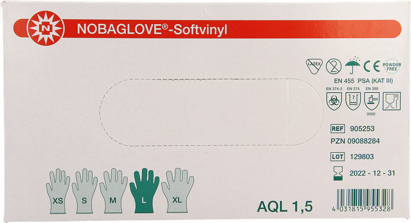 Noba Handschoen Vinyl Poedervrij l 100 5700576 1