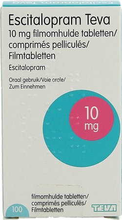 Escitalopram 10mg Teva Filmomh Tabl Pot 100x10mg 1