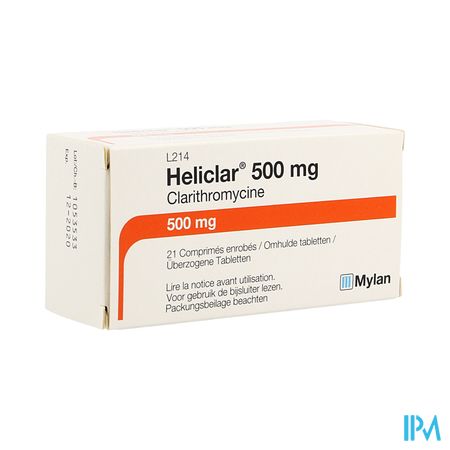 Heliclar 500 Comp 21 X 500mg