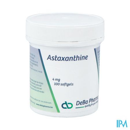 Astaxanthine 4mg Softcaps 100 Deba Nf