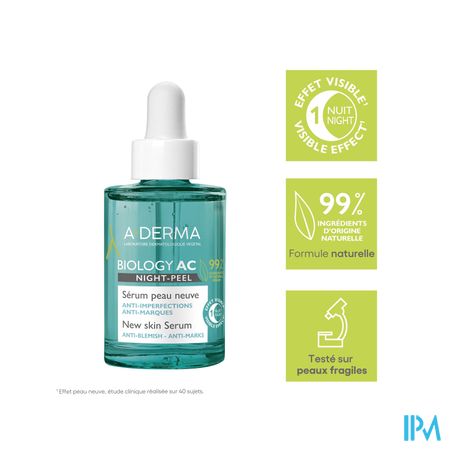 Aderma Biology Ac Night Peel Serum A/imperf. 30ml 8
