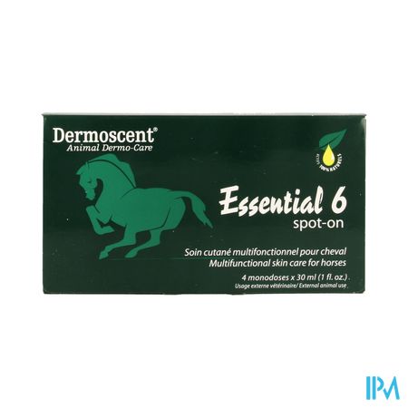 Dermoscent Essential 6 Spot-on Paard Pipet 4x30ml 1