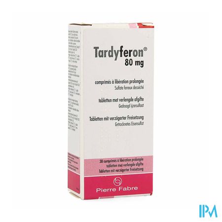 Tardyferon 80mg Verl.afgifte Tabl 30 X 80mg Pip