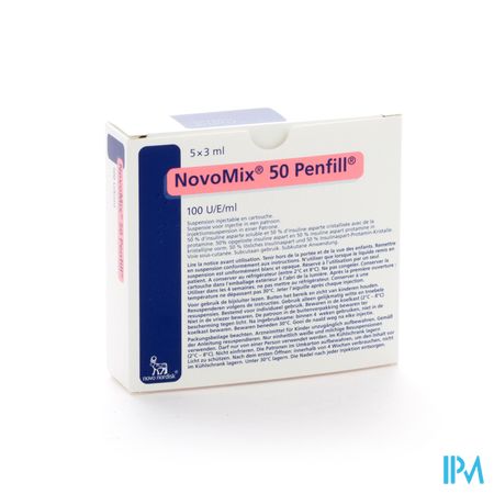 Novomix 50 Penfill 100u/1ml 5 3ml 1