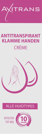 Axitrans Klamme Handen Creme Tube 50ml 1