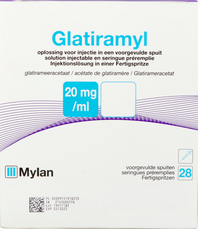 Glatiramyl 20mg/ml Opl Inj Voorgevulde Spuit 28 1