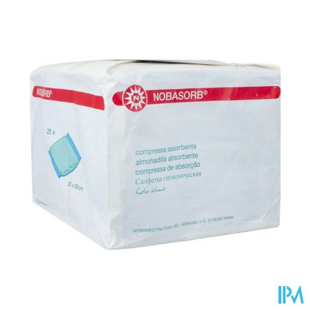 Noba Absorbent Pad N/ster 20cmx20cm 25 9340926