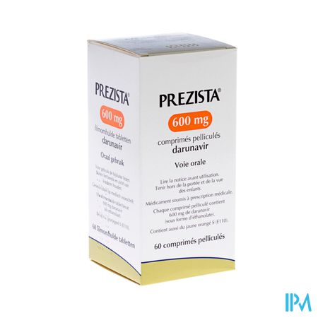 Prezista 600mg Comp 60 X 600mg 3