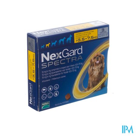 Nexgard Spectra 19mg/ 4mg Kauwtabl Hond 3