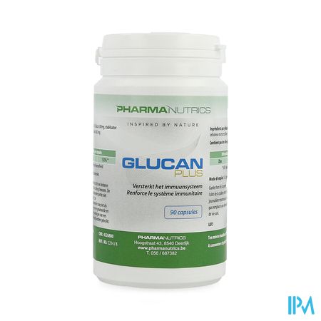 Glucan Plus Actief Weerst. V-caps 90 Pharmanutrics 1