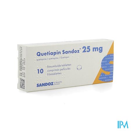 Quetiapin Sandoz Filmomh Tabl 10 X 25mg