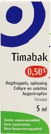 Timabak 0,50% Collyre 5ml 5,0mg/ml 2