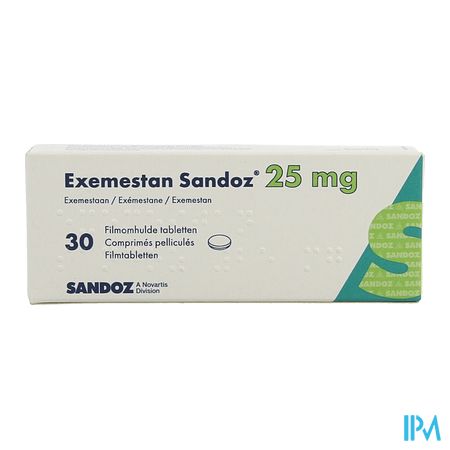 Exemestan Sandoz 25mg Comp Pell 30 X 25mg 3