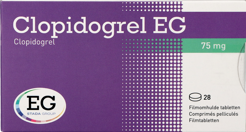 Clopidogrel EG 75 Mg Comp Pell 28 X 75 Mg 2