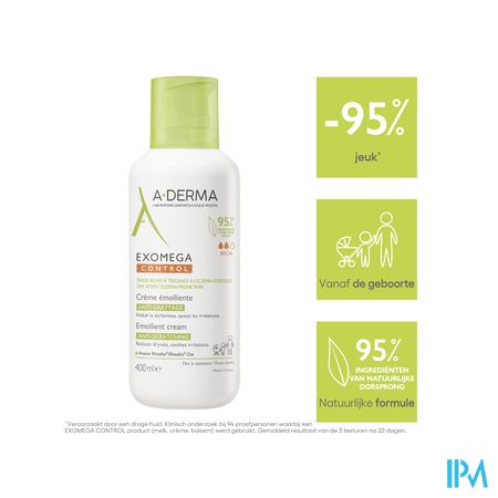 Aderma Exomega Control Creme Emolierend 400ml 7