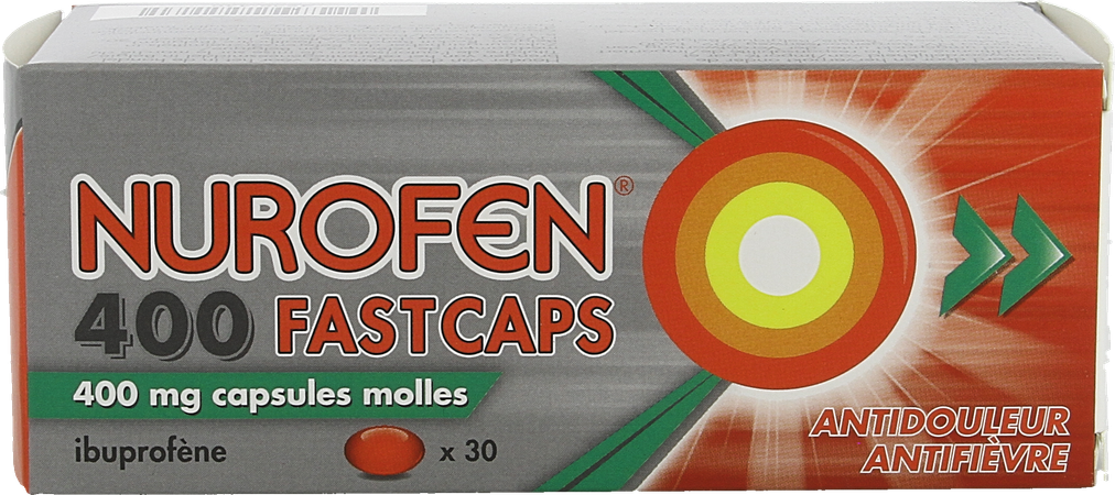 Nurofen 400 Fastcaps 400mg Pi Pharma Caps 30 Pip 2