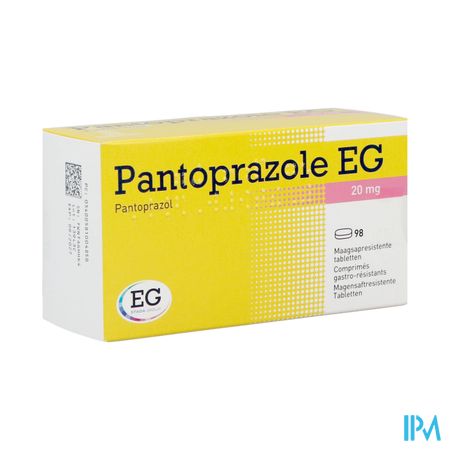 Pantoprazole EG 20Mg Comp Gastro Resist Blist 98