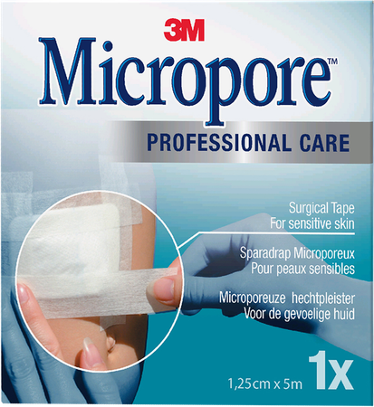 Micropore 3m Tape 12,5mmx5m Rol 1 1530p-0s 2