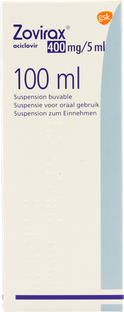 Aciclovir Gsk Susp 100ml 400mg/5ml 3