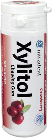 Miradent Kauwgom Xylitol Veenbes Z/suiker 30 2
