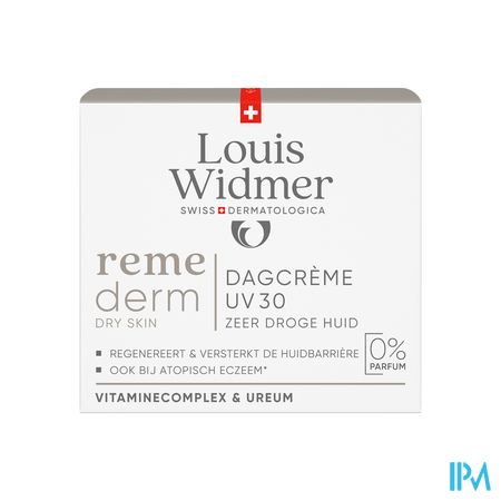 Widmer Remederm Dagcreme Uv30 N/parf Pot 50ml