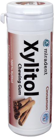 Miradent Kauwgom Xylitol Kaneel Z/suiker 30 1
