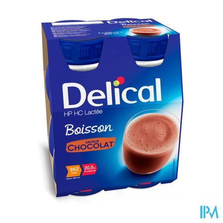 Delical Boisson Lactée Hp-hc Chocolat 4x200ml