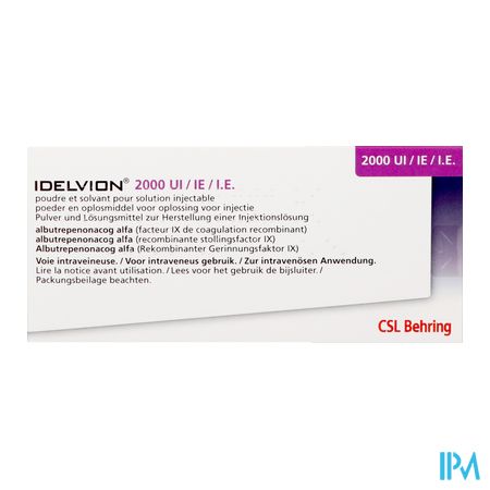 Idelvion 2000iu Orifarm Inj Fl 1 2