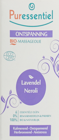 Puressentiel Mass.olie Lavendel-neroli Bio 100ml