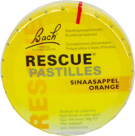 Bach Rescue Pastilles Sinaas Suikervrij 50g 2