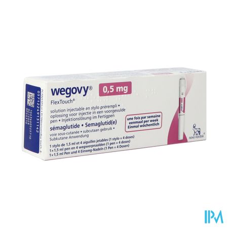 Wegovy 0,5mg Flextouch Opl Inj Voorgev.pen 1,5ml