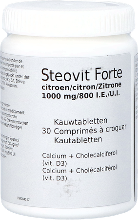 Steovit Forte Citroen 1000mg/800ie Kauwtabl 90 Pip 8