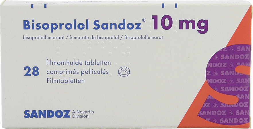 Bisoprolol Sandoz 10mg Tabl 28 X 10mg 3