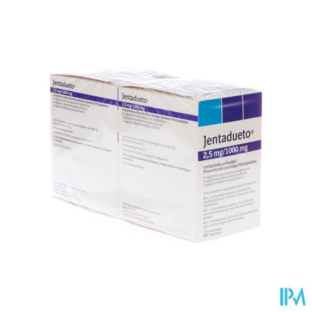 Jentadueto 2,5mg/1000mg Comp Pell 180(2x90) 2