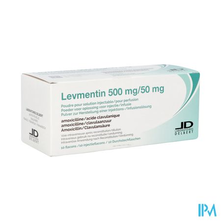 Levmentin 500 mg - 50 mg sol. inj./perf. (pdr.) i.v. flac. 10 (500 mg - 50 mg)