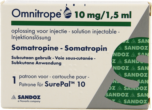 Omnitrope Sandoz 10mg/1,5ml Sol Inj Cart. Verre 1 1
