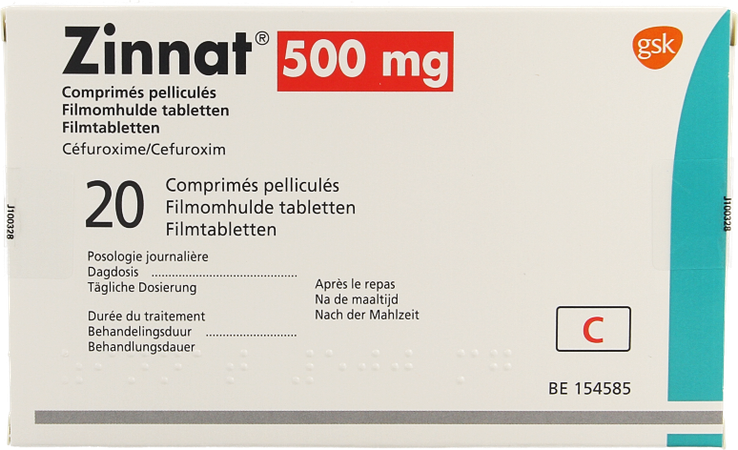 Zinnat 500 Comp 20x500mg 2