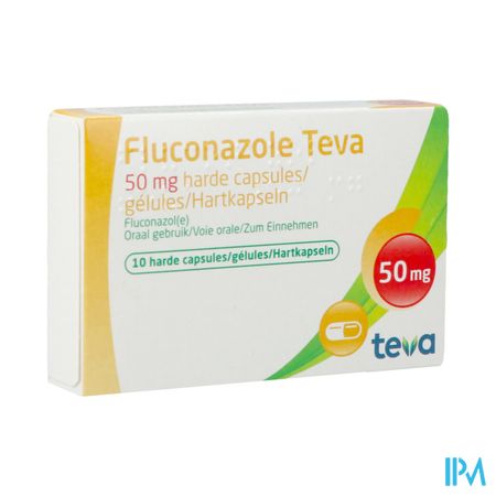 Fluconazole Teva Caps 10 X 50mg